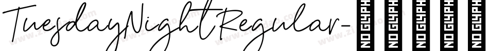 TuesdayNight Regular字体转换